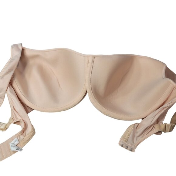 Bali Wide Strap Bra Tan 42DD Seamless Adj Full Coverage Underwire 3710 READ - Picture 5 of 13